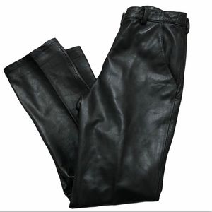 Crossing Pointe black lamb leather pants Size 8PT